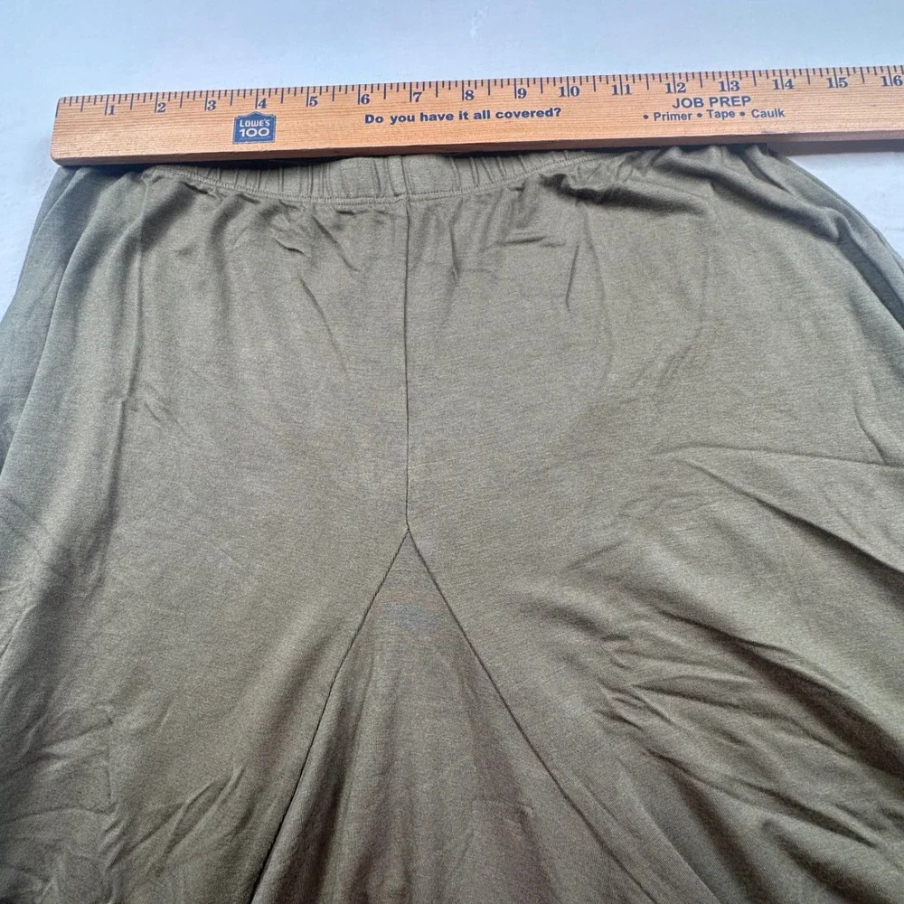 LAmade Olive Green Handkerchief Hem Midi Skirt Women's Medium Micromodal USA NWT